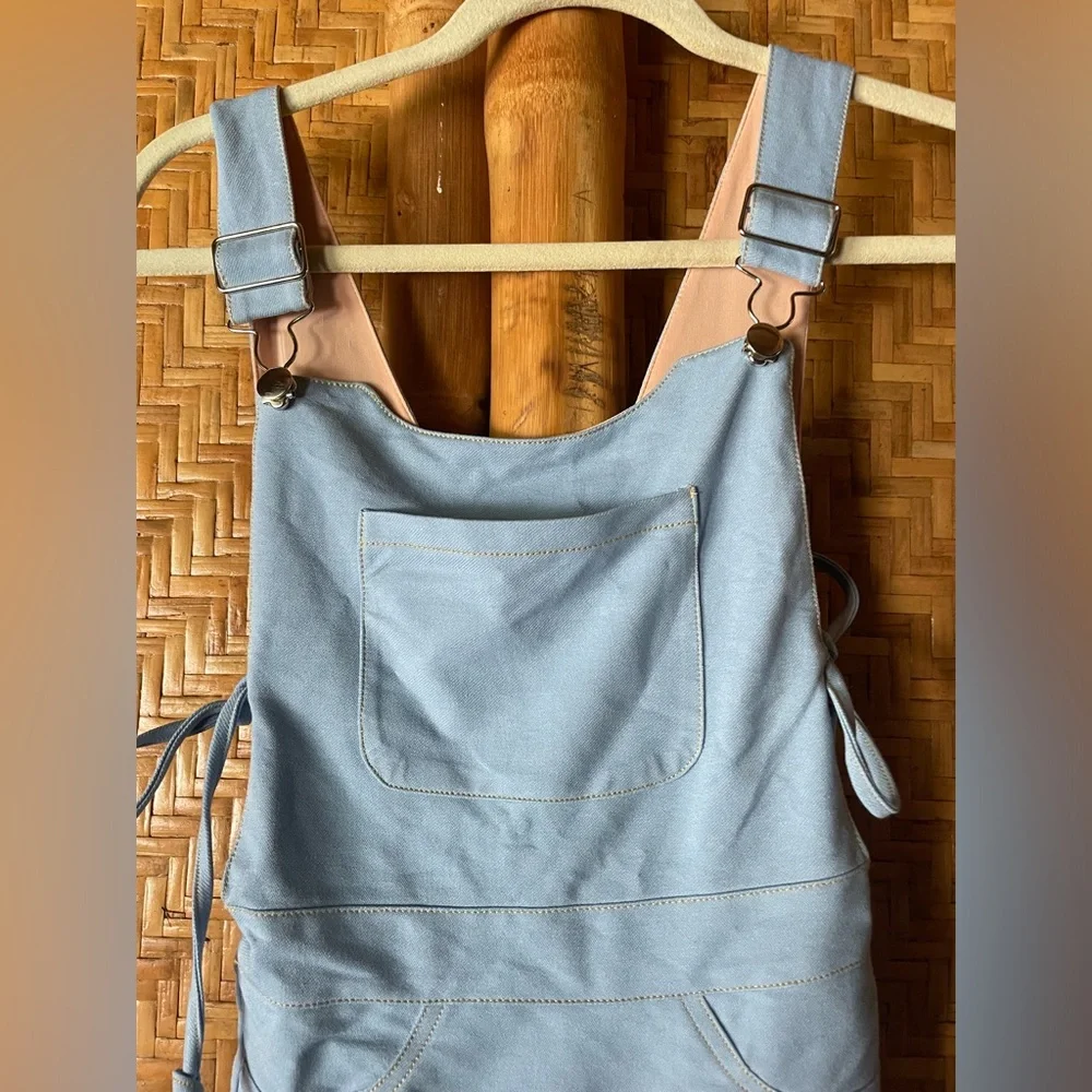UNIF blue overalls onepiece swimsuit XS